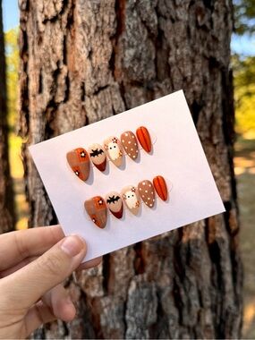 🍂Falling for Boo Press-On Nails